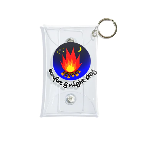 bonfire&night sky Mini Clear Multipurpose Case