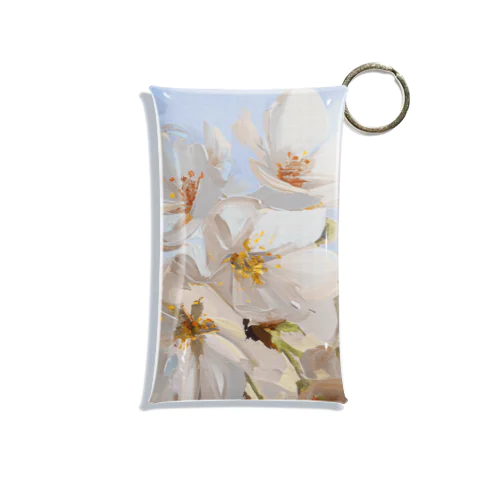 SAKURA-Oil Painting- Mini Clear Multipurpose Case