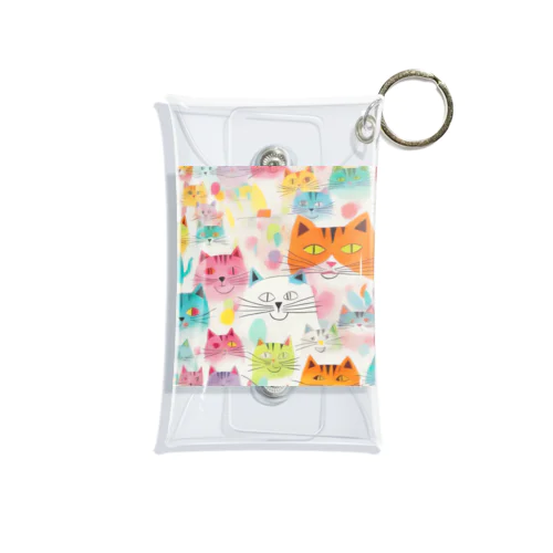 beloved cats 002 Mini Clear Multipurpose Case