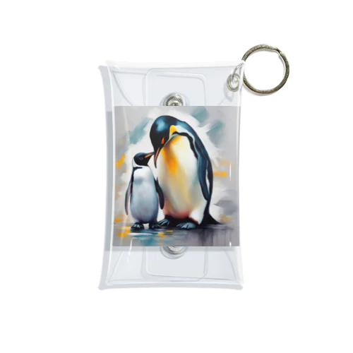 愛する家族と幸せに暮らすペンギン Mini Clear Multipurpose Case