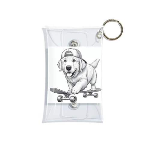 スケートボード犬 Mini Clear Multipurpose Case