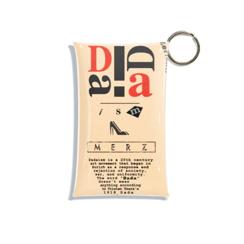 Dadaism art Typography Design Mini Clear Multipurpose Case