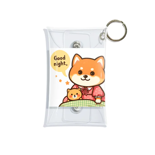 今夜は可愛い柴犬スタンプで癒しの時間 Mini Clear Multipurpose Case