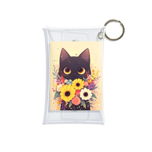 花束を猫に　Hime  253 Mini Clear Multipurpose Case