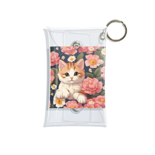 可愛い猫に華を添えて2nd Mini Clear Multipurpose Case