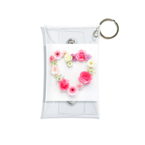 花ハート Mini Clear Multipurpose Case