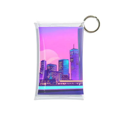 ネオンカラーで輝く都市3 Mini Clear Multipurpose Case