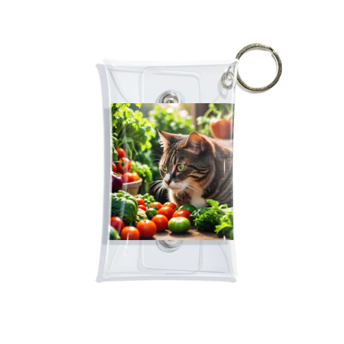 草食な猫？ Mini Clear Multipurpose Case