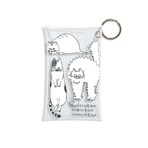 ねこでゅくし Mini Clear Multipurpose Case