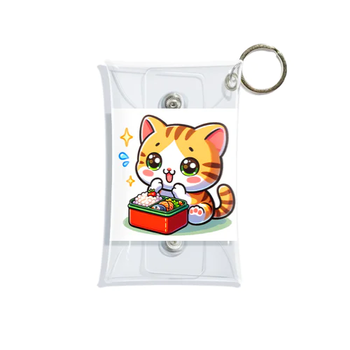 子猫のお弁当タイム Mini Clear Multipurpose Case