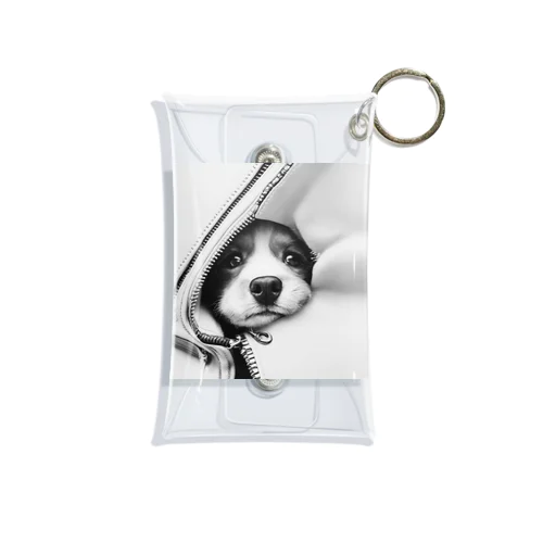 ジッパー犬 Mini Clear Multipurpose Case