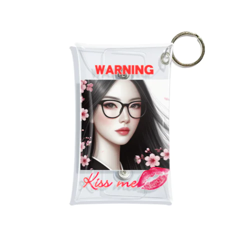 Warning KISS ME Mini Clear Multipurpose Case