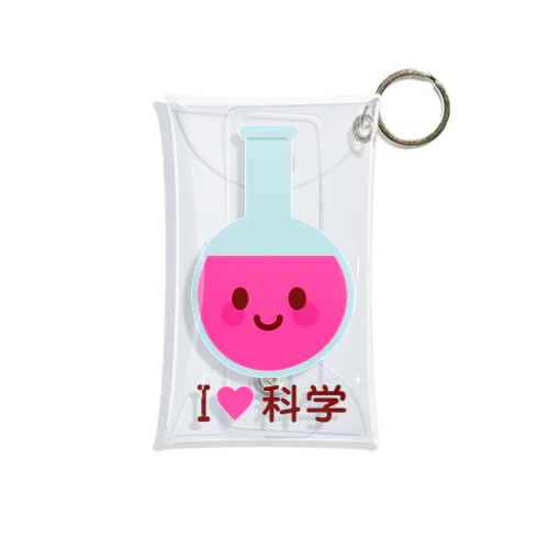 かわいい丸底フラスコ（I LOVE 科学） Mini Clear Multipurpose Case