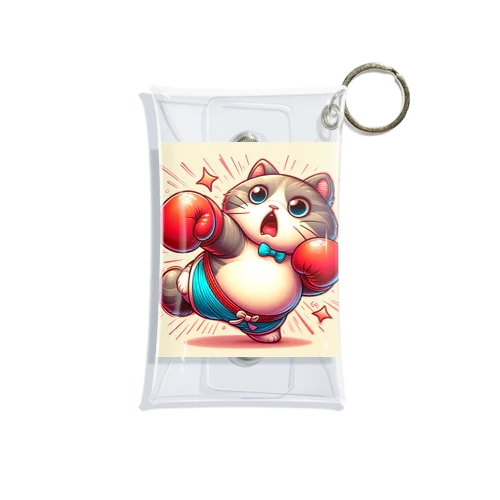 猫パンチャー Mini Clear Multipurpose Case