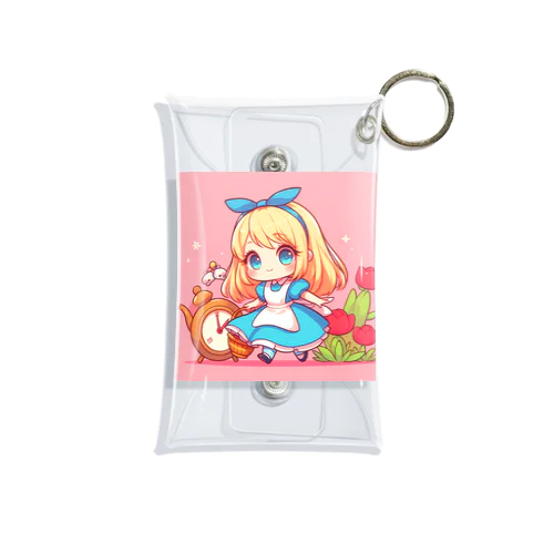 不思議の国のアリス少女 Mini Clear Multipurpose Case