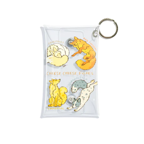 CHEESE CHEESE FOXES Mini Clear Multipurpose Case