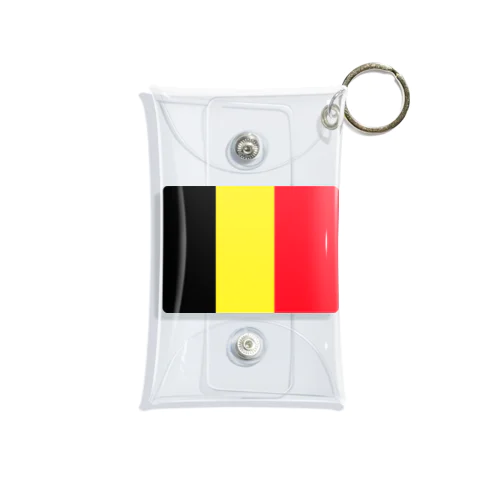 ベルギーの国旗 ミニクリアマルチケース