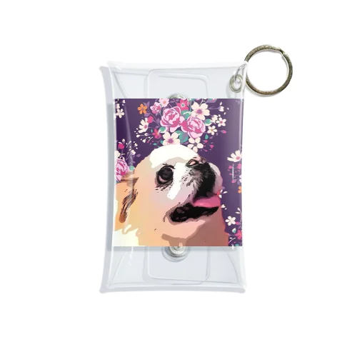 白ペキ 犬 Dog My Love Mini Clear Multipurpose Case