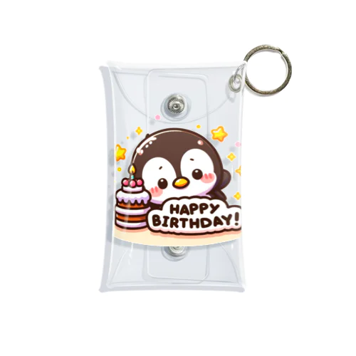 happybirthday　penguin ミニクリアマルチケース