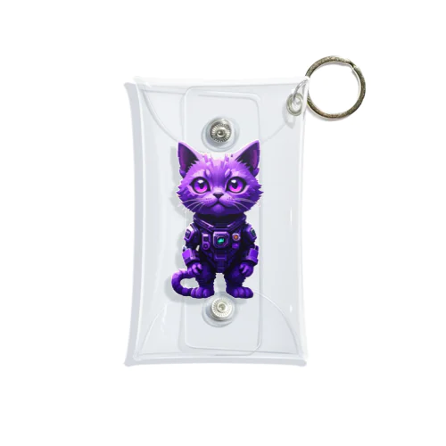 宇宙に連れてってくれる猫 Mini Clear Multipurpose Case