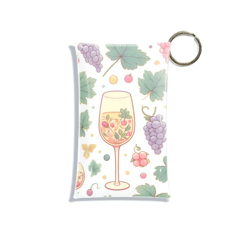 Wine and Grapes Mini Clear Multipurpose Case