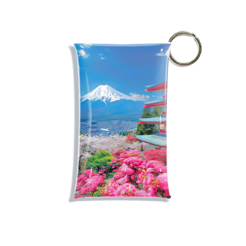 絶景な富士山ツツジ満開の季節 アメジスト 2846 Mini Clear Multipurpose Case