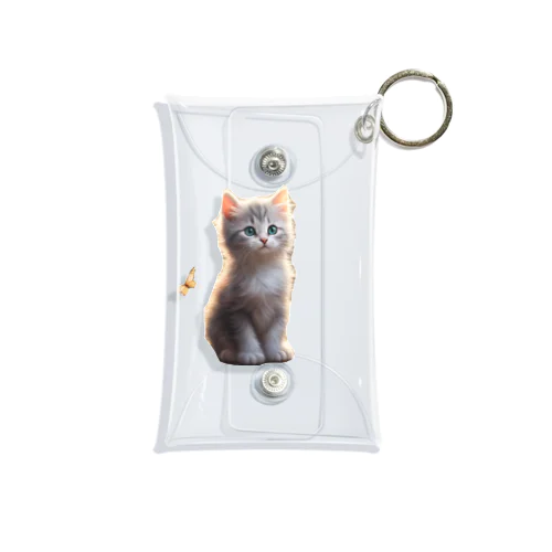 にゃんこ猫 Mini Clear Multipurpose Case