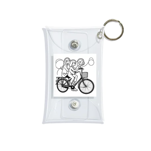 自転車ロゴ　ガールズ Mini Clear Multipurpose Case