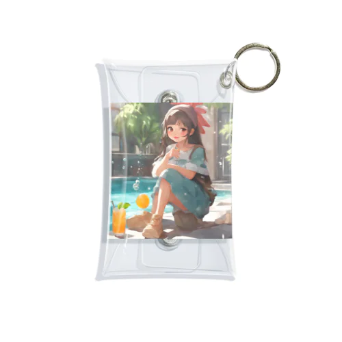 可愛い女の子　ふわふわ Mini Clear Multipurpose Case