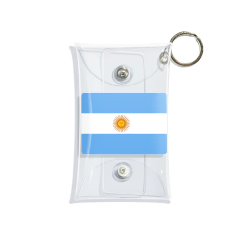 アルゼンチンの国旗 ミニクリアマルチケース
