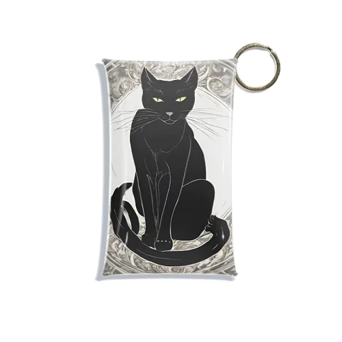 黒猫 Mini Clear Multipurpose Case