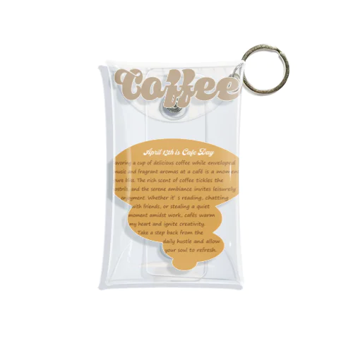 cafe day TypeA Mini Clear Multipurpose Case