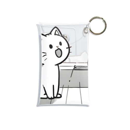 【ラインイラスト】うわぁ～にゃんこ Mini Clear Multipurpose Case