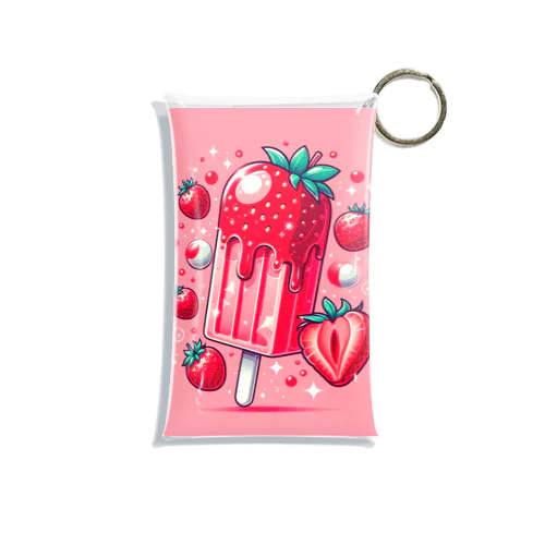 VERY VERY strawberry Mini Clear Multipurpose Case