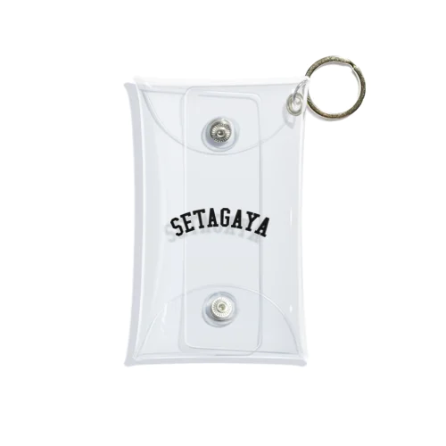 世田谷Tシャツ　ブラックロゴ(setagaya item) Mini Clear Multipurpose Case