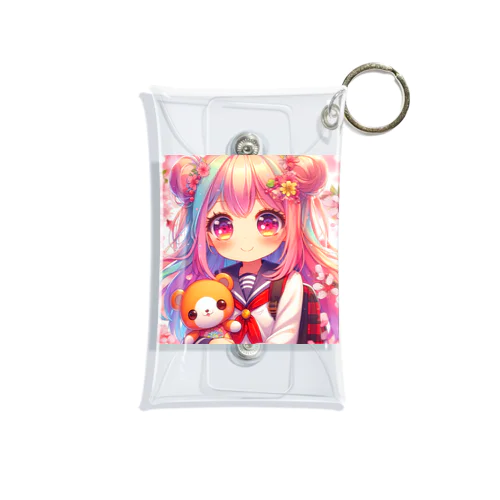 可愛い女の子 Mini Clear Multipurpose Case