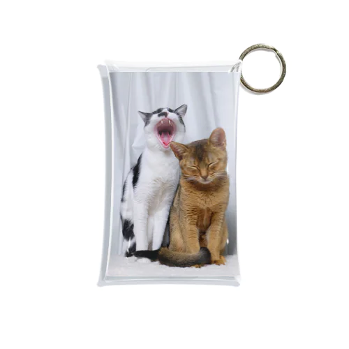 あくびする猫 Mini Clear Multipurpose Case