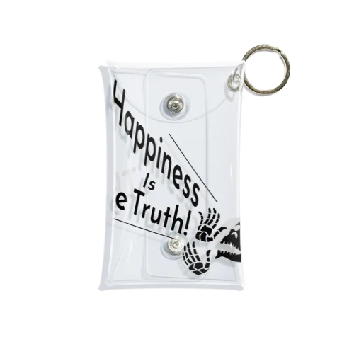 Happiness Is The Truth!（黒） Mini Clear Multipurpose Case