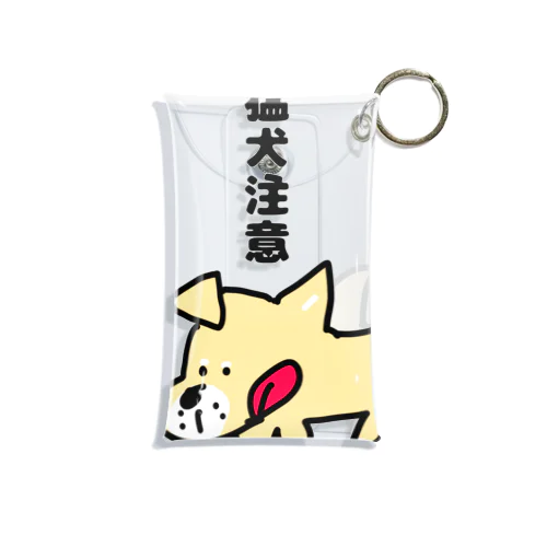 ビビりな番犬くん Mini Clear Multipurpose Case