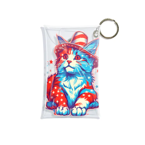 猫LOVEアメリカ Mini Clear Multipurpose Case