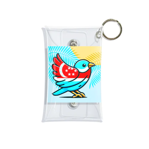 煌めくトロピカルバード🐦️ Mini Clear Multipurpose Case