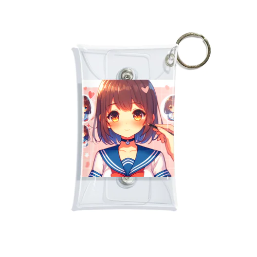 アイドル　セーラー服　少女 Mini Clear Multipurpose Case