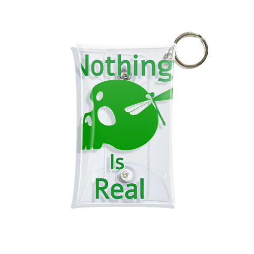 Nothing Is Real.（緑） Mini Clear Multipurpose Case