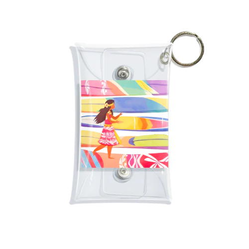 サーフボードとロコ（女の子バージョン） Mini Clear Multipurpose Case