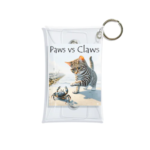 Paws vs Claws サバトラ ミニクリアマルチケース