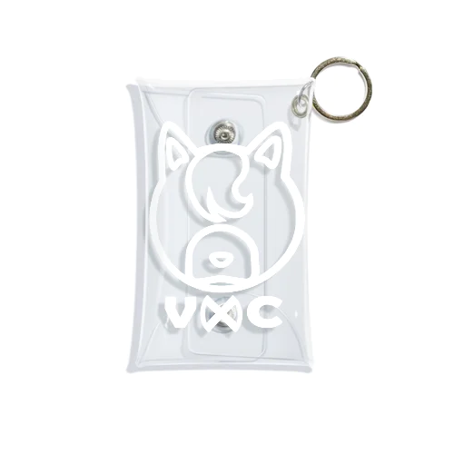 Shiba Logo white  Mini Clear Multipurpose Case