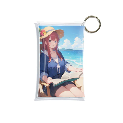 夏の海で読書 Mini Clear Multipurpose Case