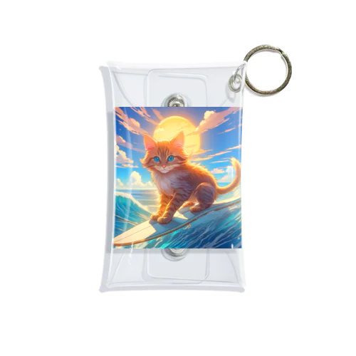 波乗り猫 Mini Clear Multipurpose Case