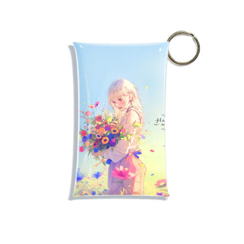 Melody of Bouquets and Blue Sky Mini Clear Multipurpose Case