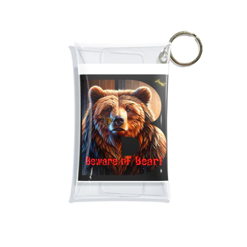 Beware of Bear! Mini Clear Multipurpose Case